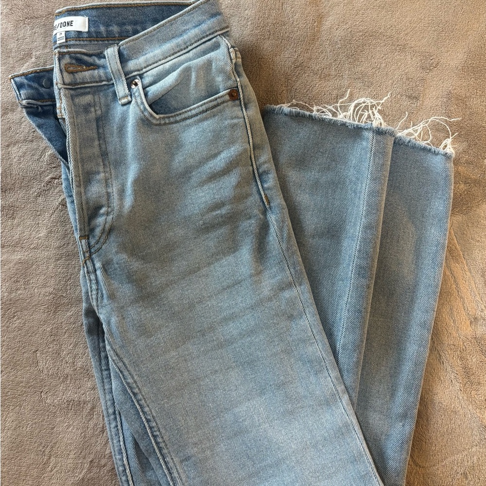 Re/Done Light Blue Straight Leg Jeans 24